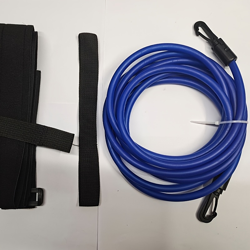 Flexible Swim Training Belt With Bungee Cords And Resistance Bands For Adult Swimming Workouts