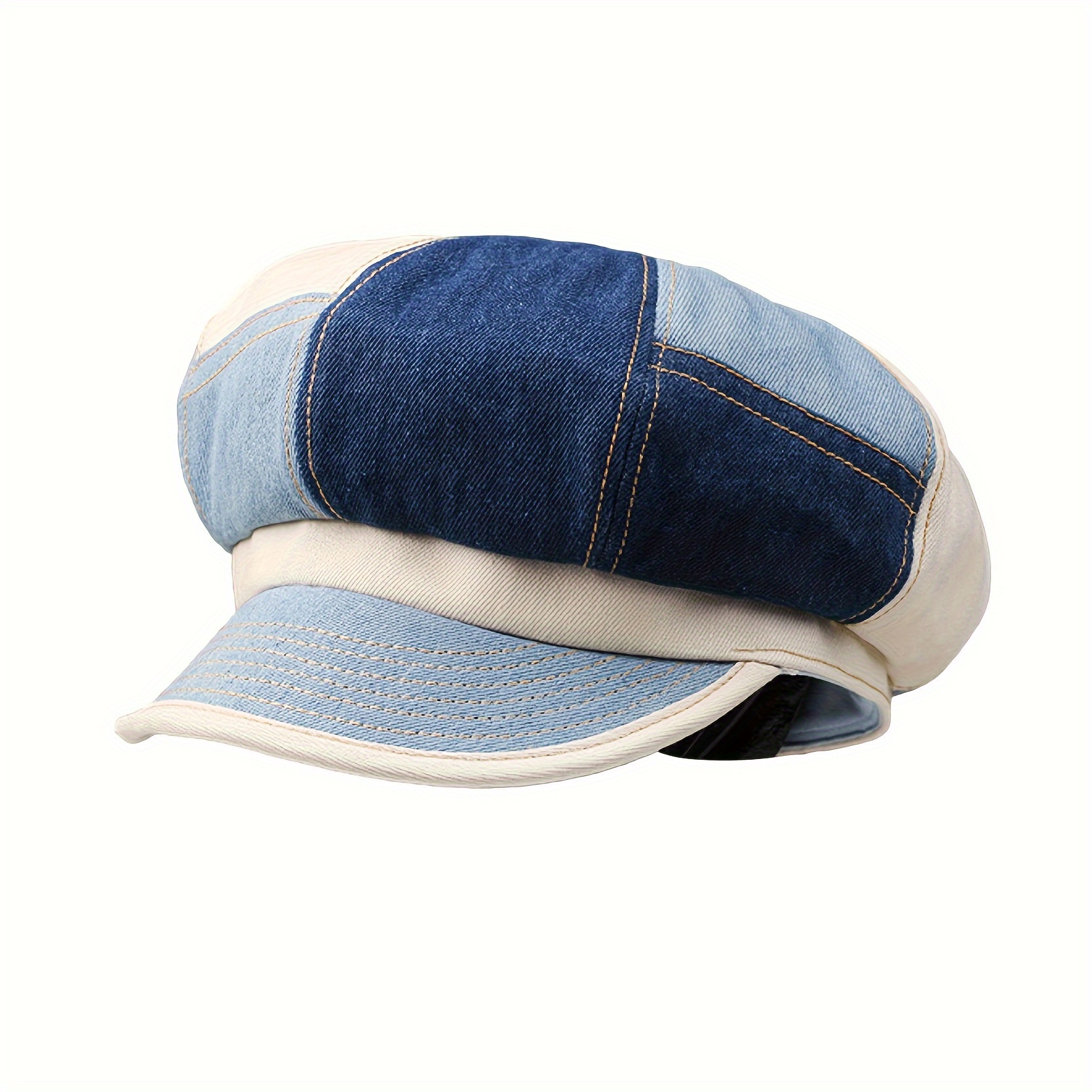 

Women's Cotton Patchwork Ivy Newsboy Beach Wear Painter Beret Hat Cap