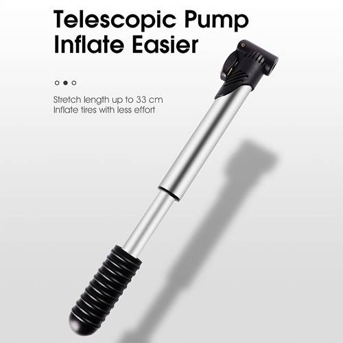 1pc portable 70psi aluminum alloy mini folding pump manual bike pump with dual schrader valves textured handle for bicycles road vehicles balls toys pump durable engineering plastic rustresistant construction sturdy build