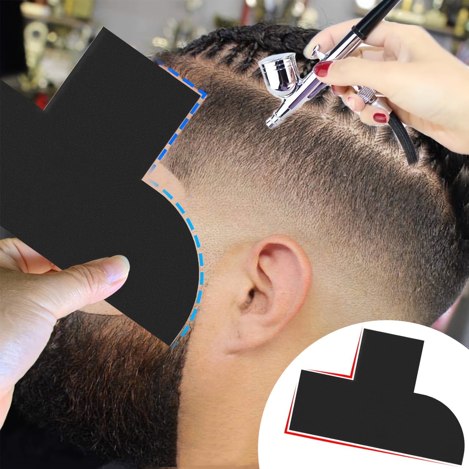 

Hairline & Beard Shaping Template - Multi-use Styling Tool For And Filling