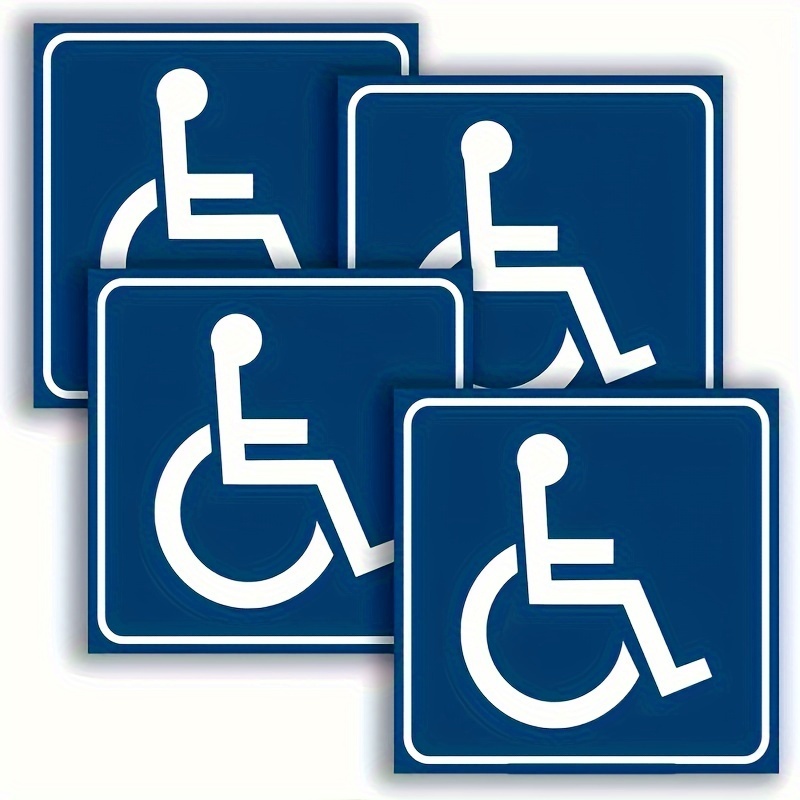 

4pcs -free Wheelchair Disabled Do Not