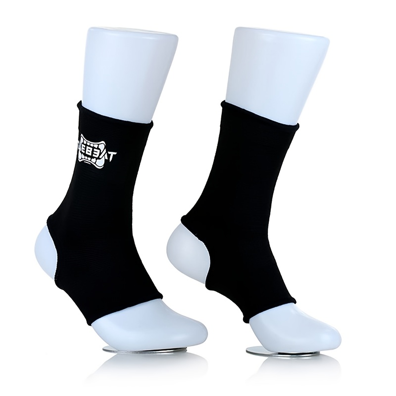 Image of 1 Pair Adjustable Elastic Boxing Ankle Braces Suitable For Fitness Training, Boxing Gym Wear, Ankle With Pull- Closure, Hand Washable For &, Sports Accessories