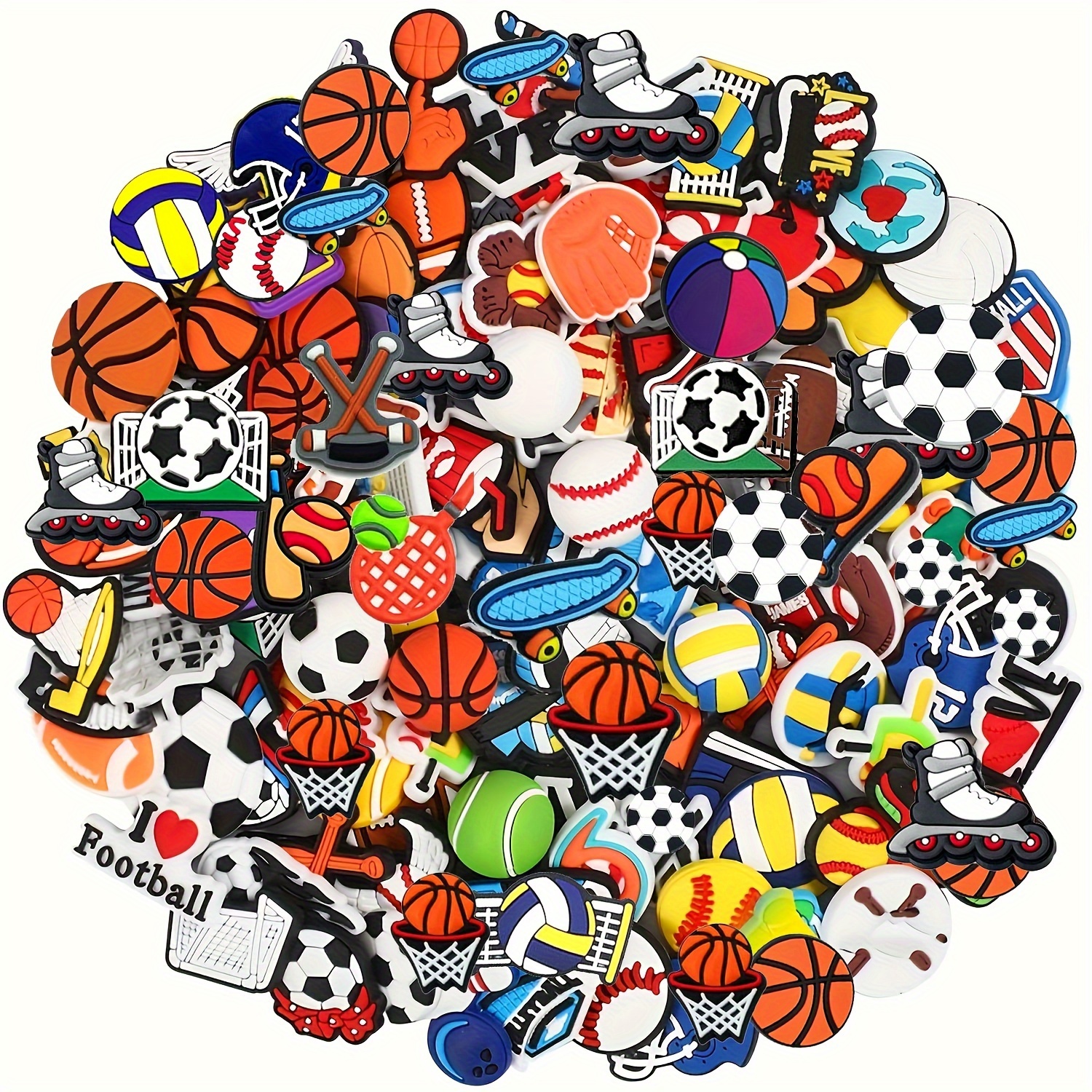 

1000/400/200//50/30/5pcs Random Pvc Decorations