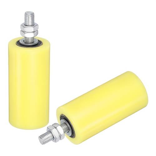 2pcs slide gate guide roller nylon rollers gate support assembly universal sealed ball bearing rolling gate for sliding door