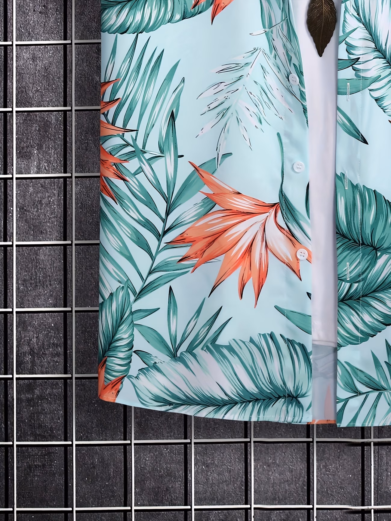 ensemble dété hawaïen avec short de plage et chemise à manches courtes imprimée 4