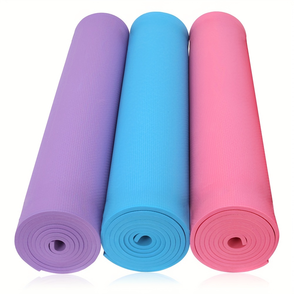 

Eva Yoga Mat: 6mm , Moisture-proof, Anti-slip, Red, Household Fitness Mat For Yoga And