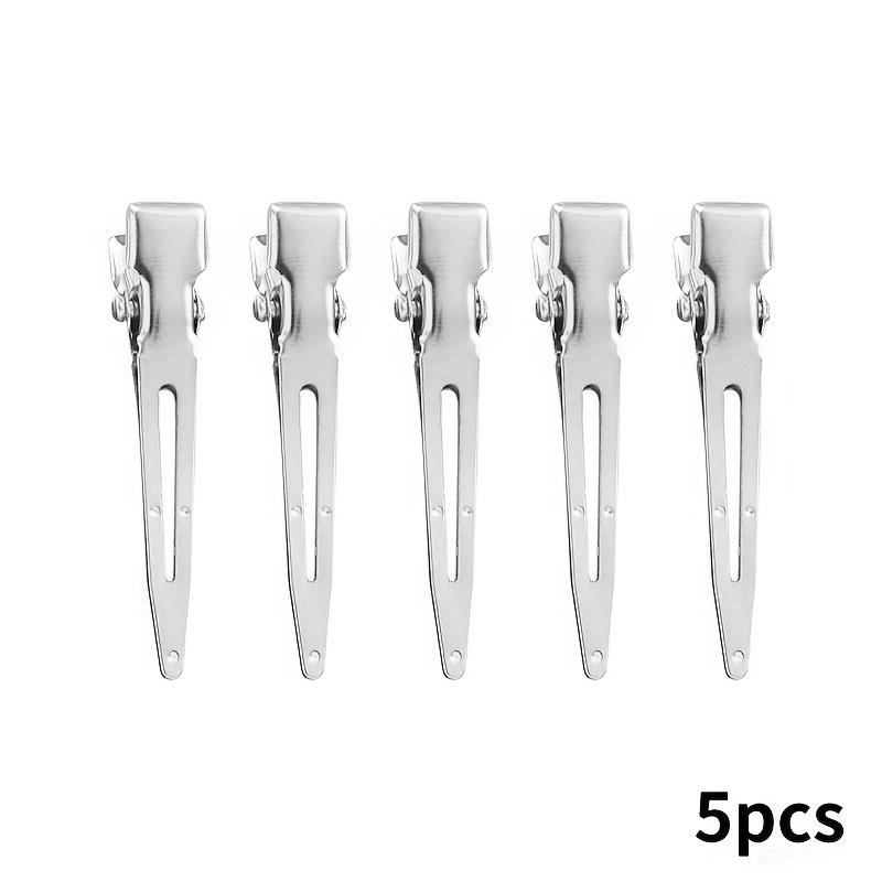 5 Nail Art Auxiliary Positioning Clips, Used In Conjunction With Patches, Nail Piece Duckbeak Clips, Extended Nail Film Piece Metal Positioning Clips