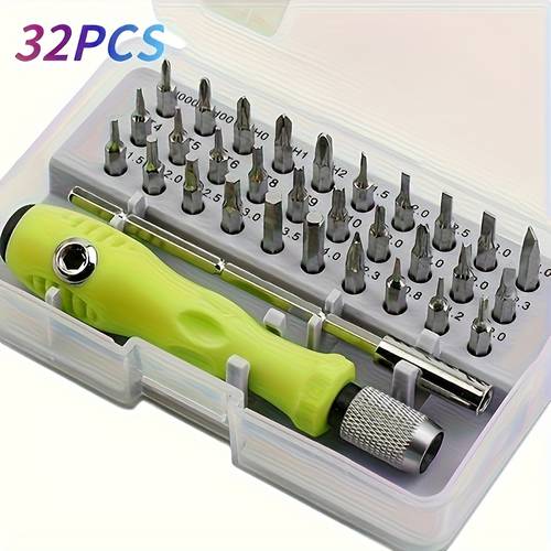 1 set 32 in 1 small precision screwdriver set mini magnetic cross screwdriver used for repairing furniture phones computers cameras and small repair tools