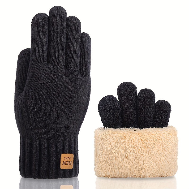 

Alpaca Wool Cold Resistant And Warm Gloves - Touch Screen Compatible, Warm And Stylish, Suitable For Offices, Winter , Cycling And Skiing