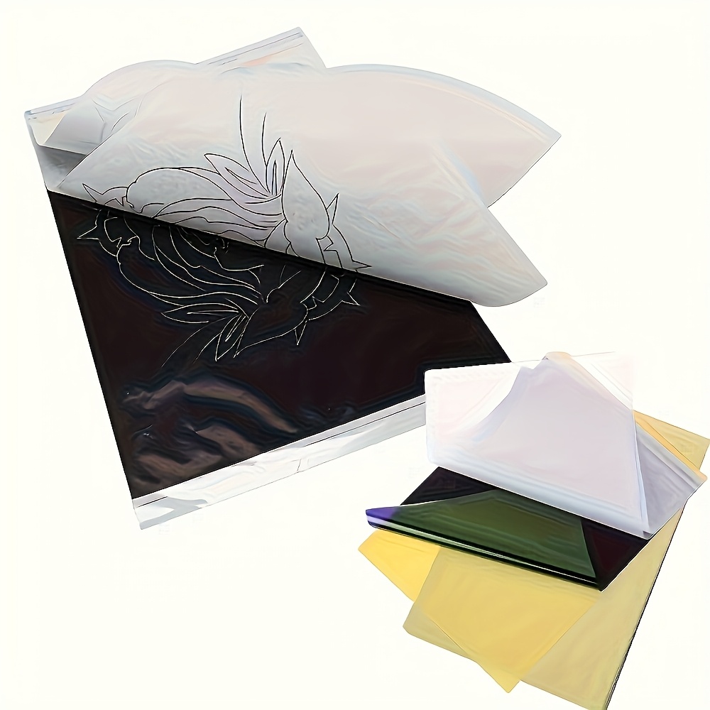  /50/100 sheets a4 tattoo transfer paper, unique tracing template for hand drawn & heat transfer, unscented, no battery required, tattooing tools & accessories 0