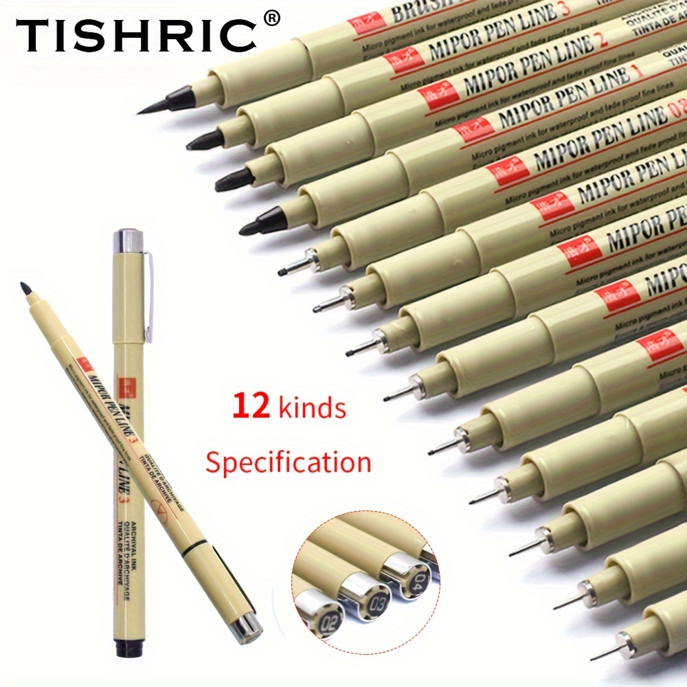 

003 005 01 02 03 04 05 Tishric Sketching Markers Art Marker Pen Drawing Liners Brush Fineliner Needle Pens