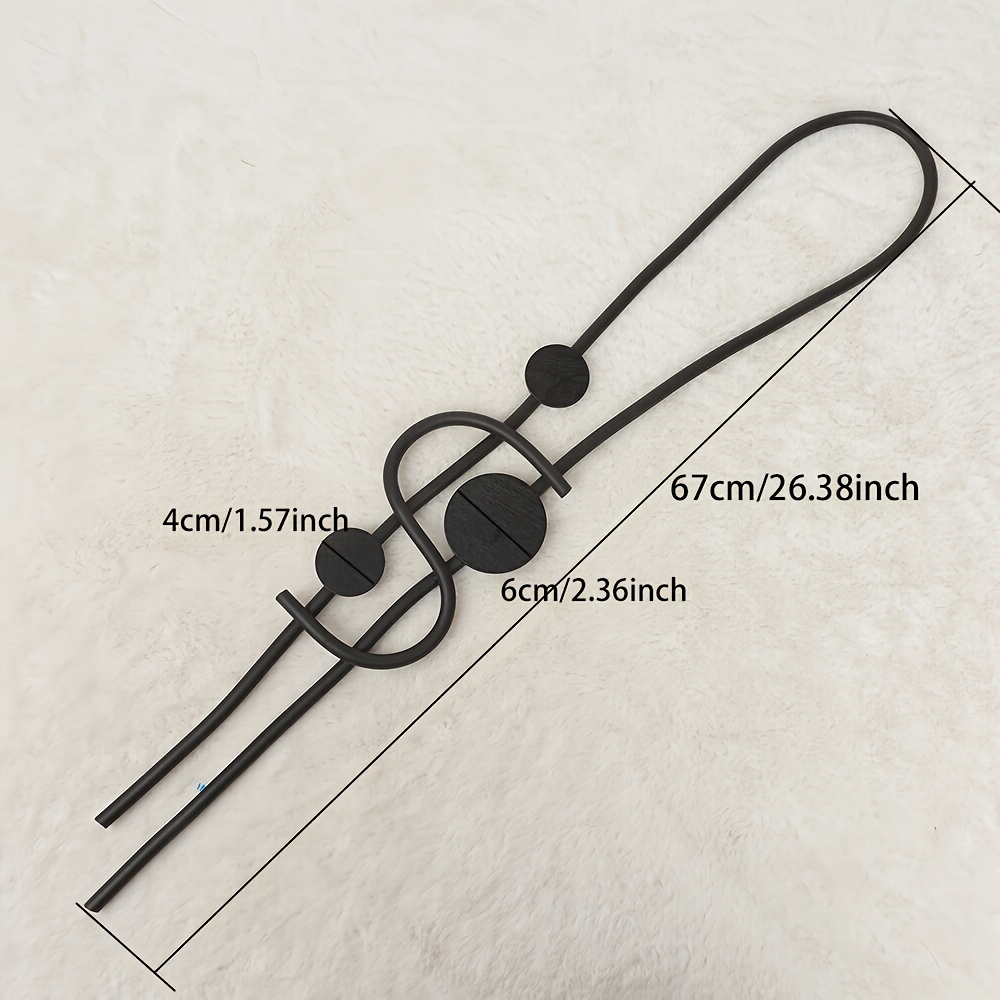 Abstract Geometric Design Necklace, Niche Punk Style