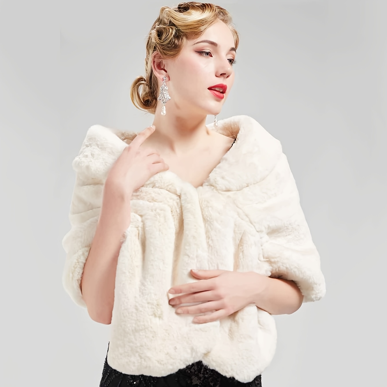 Châle En Fausse Fourrure Viking Pour Femme Accessoire De