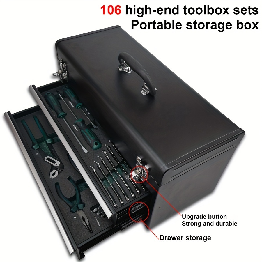 High end Toolbox Set Portable Storage Box Auto Repair Set - Temu Canada