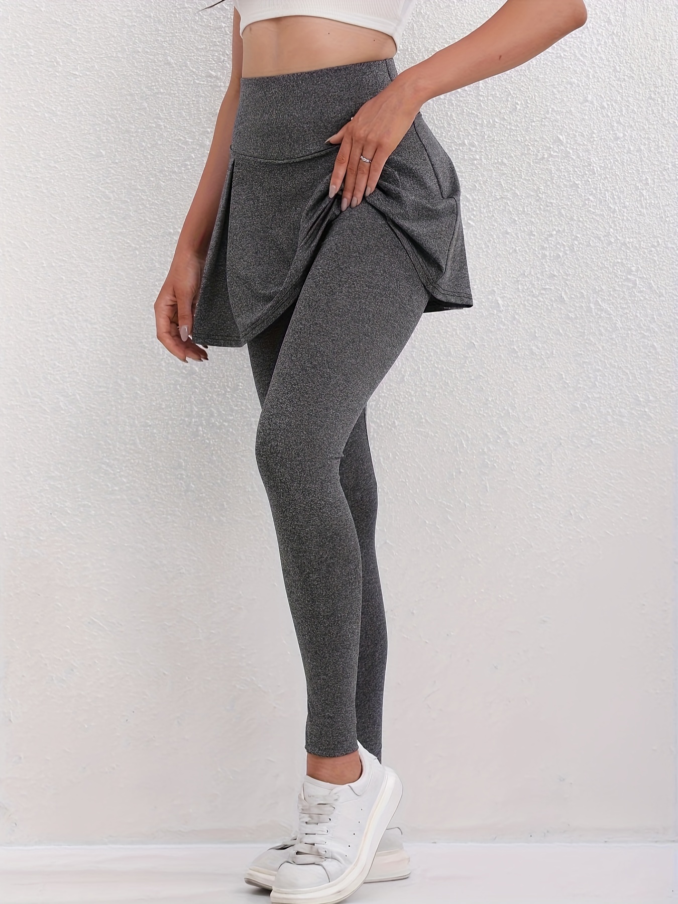 Yoga Pants With Skirt Temu Canada