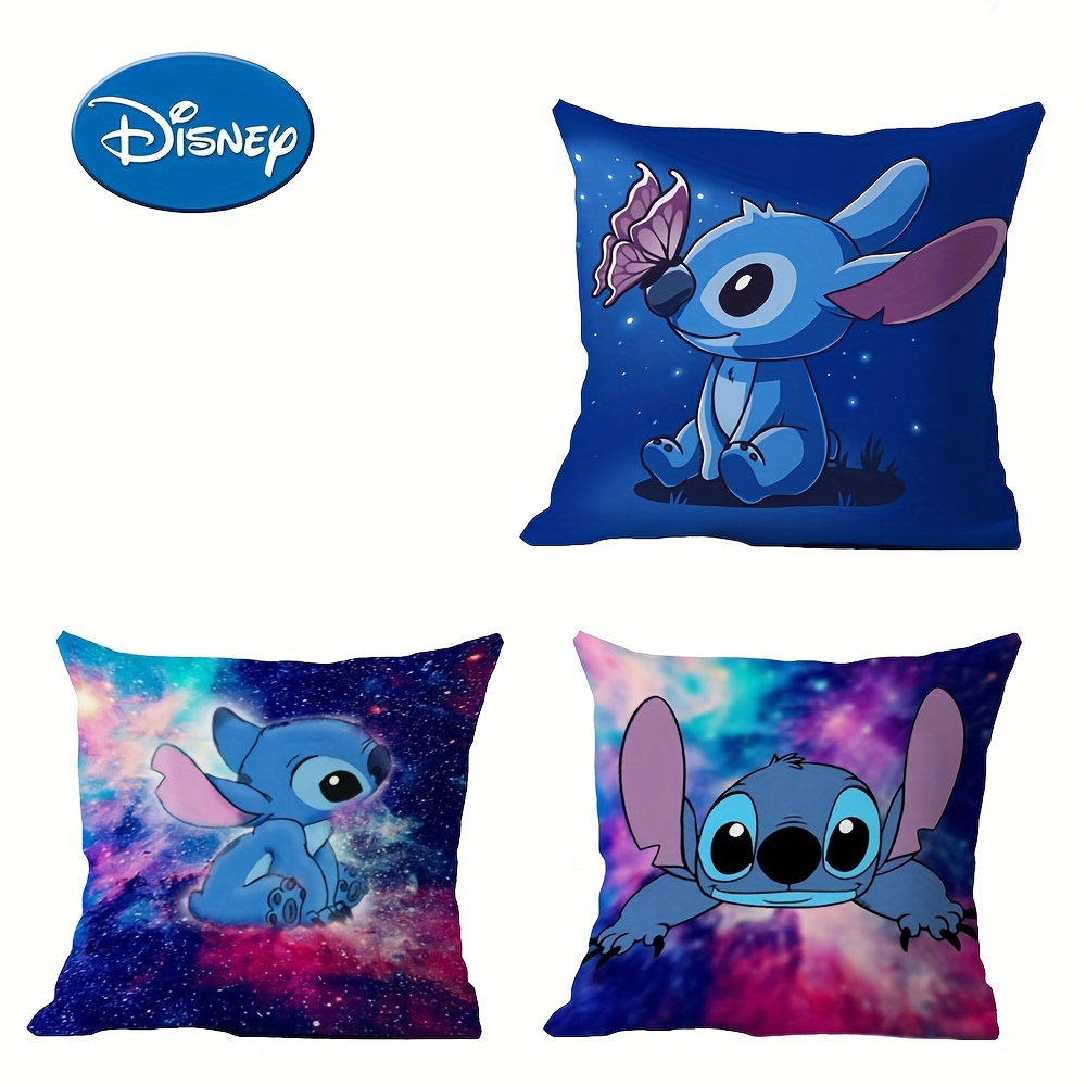 

Disney Plush Pillowcase - Cute Cartoon Sleeping Cover With Zipper Closure, Perfect For Bedroom, Couch, Dorm Decor - Hand Washable Polyester