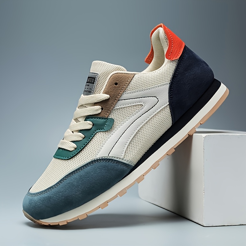 mens breathable casual athletic shoes lightweight running sneakers with cushioned insole durable sole and fashionable   suitable for sports and casual attire