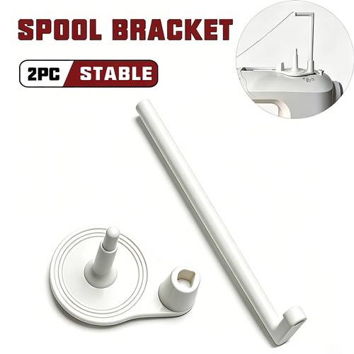 vertical thread spool bracket for sewing machines designed to prevent thread tangling with a smooth guide structure this large capacity spool stand is compatible with most household sewing and overlock machines making it an ideal accessory