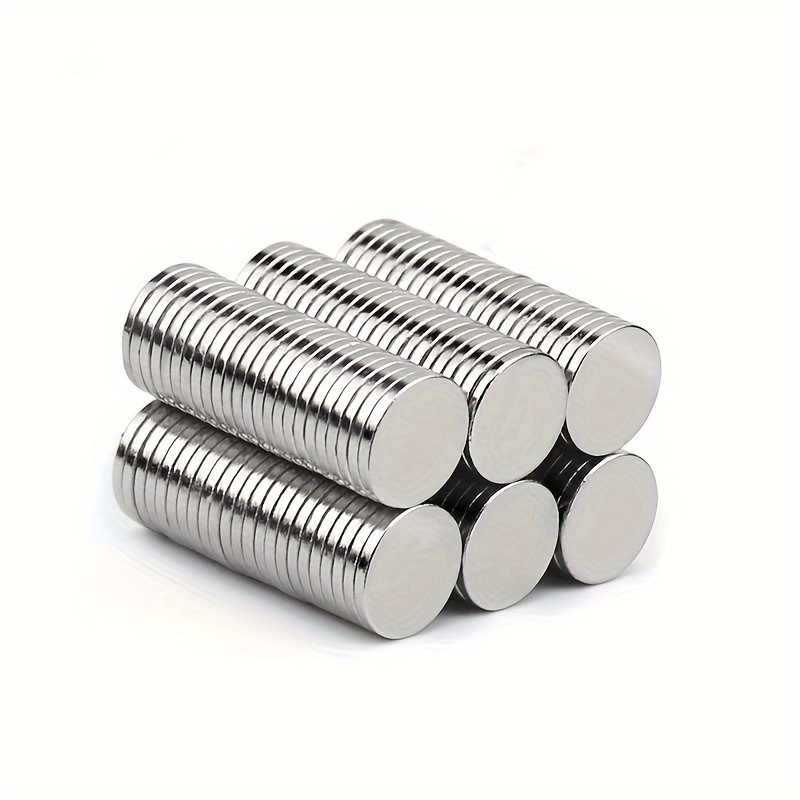 Image of 30pcs Magnet Set, 8x1mm - Round Discs, Ideal For Fridge And Office Use