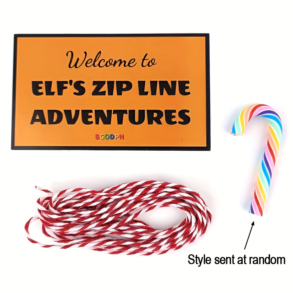 Image of Collectible Figurines, Elf Zip Line, Elf Props
