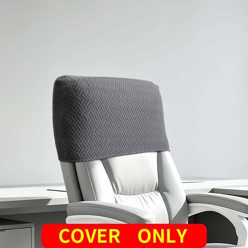 TEMU 1 pièce Housse d'appui-tête et de de chaise de bureau épaissie extensible en jacquard de T, housse d'oreiller de chaise