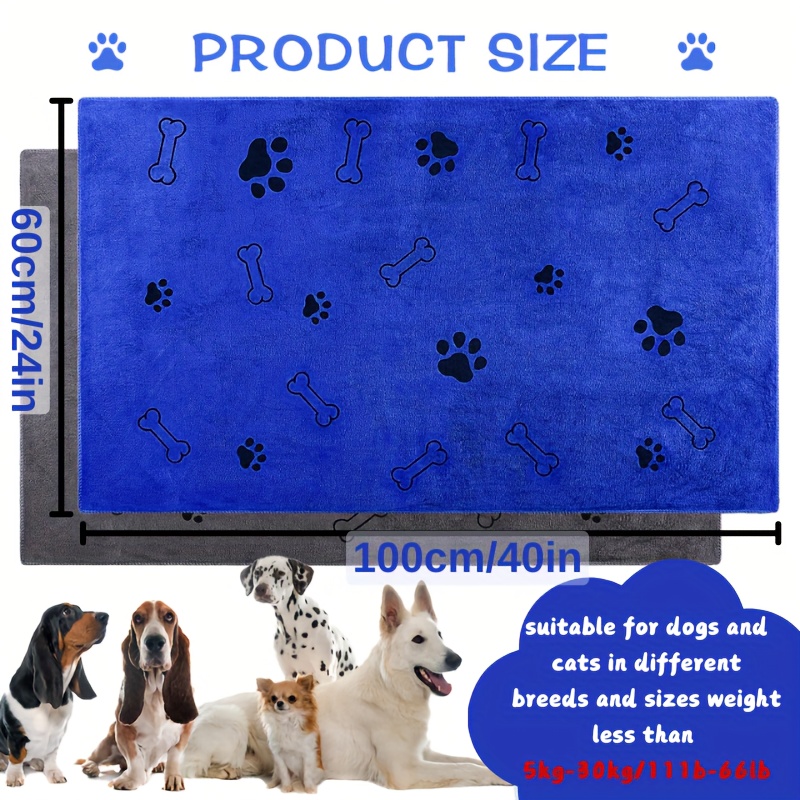 dog towel drying   pet towel puppy microfiber quick drying dog claw bath towel pet bath products absorbent medium dog pet bath towel 1