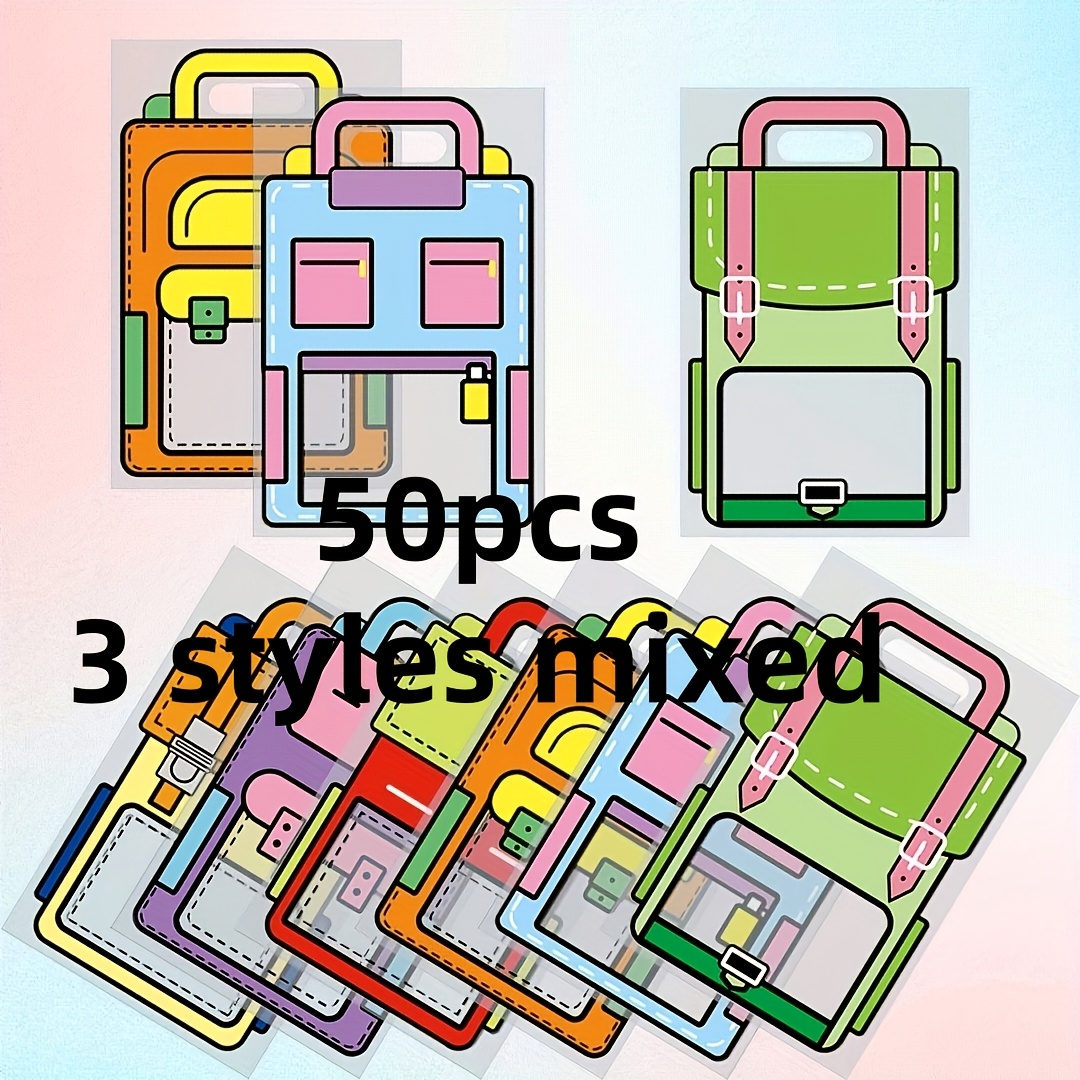 TEMU Gift For Her/him 30pcs/50pcs Transparent Pe Tote Bags With Sturdy Handle Suitable For Parties, , Graduation Gifts - Backpack & Gift Box Bags For