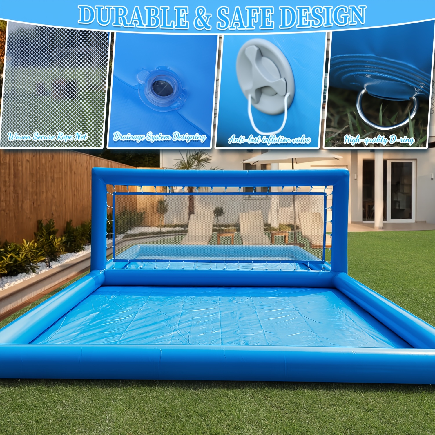 Inflatable Pool Volleyball Set, Pool Toys Pool Party Games For