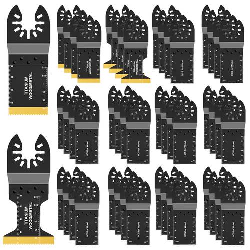 30 50pcs titanium oscillating saw multitool for cutting hard material metal nails oscillating tool kits models