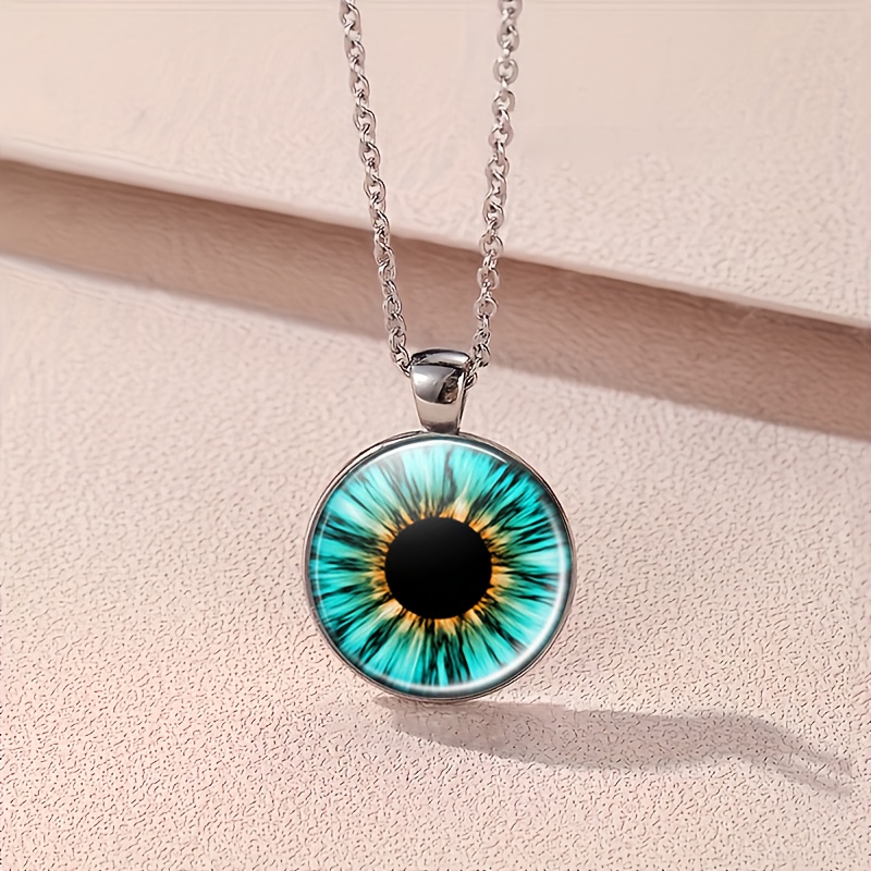 4pcs jewelry set 1 necklace 1 bracelet 1 pair of earrings   blue green gradient   large diameter natural and realistic invisible fashionable and trendy   designed jewelry set perfect as a christmas gift