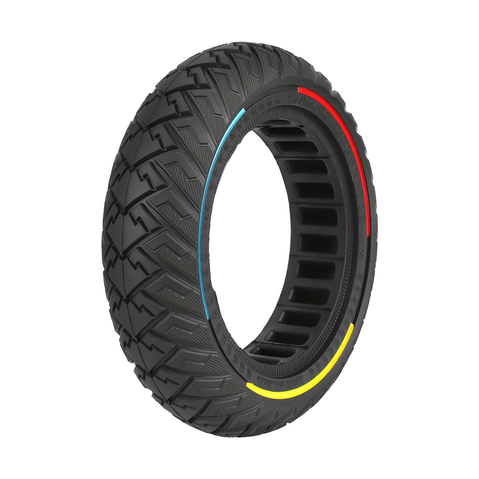 Black Ulip 250 Scooter With A 64 Tricolor Line , Featuring A Durable Off-road Tire. Off-road Use Only