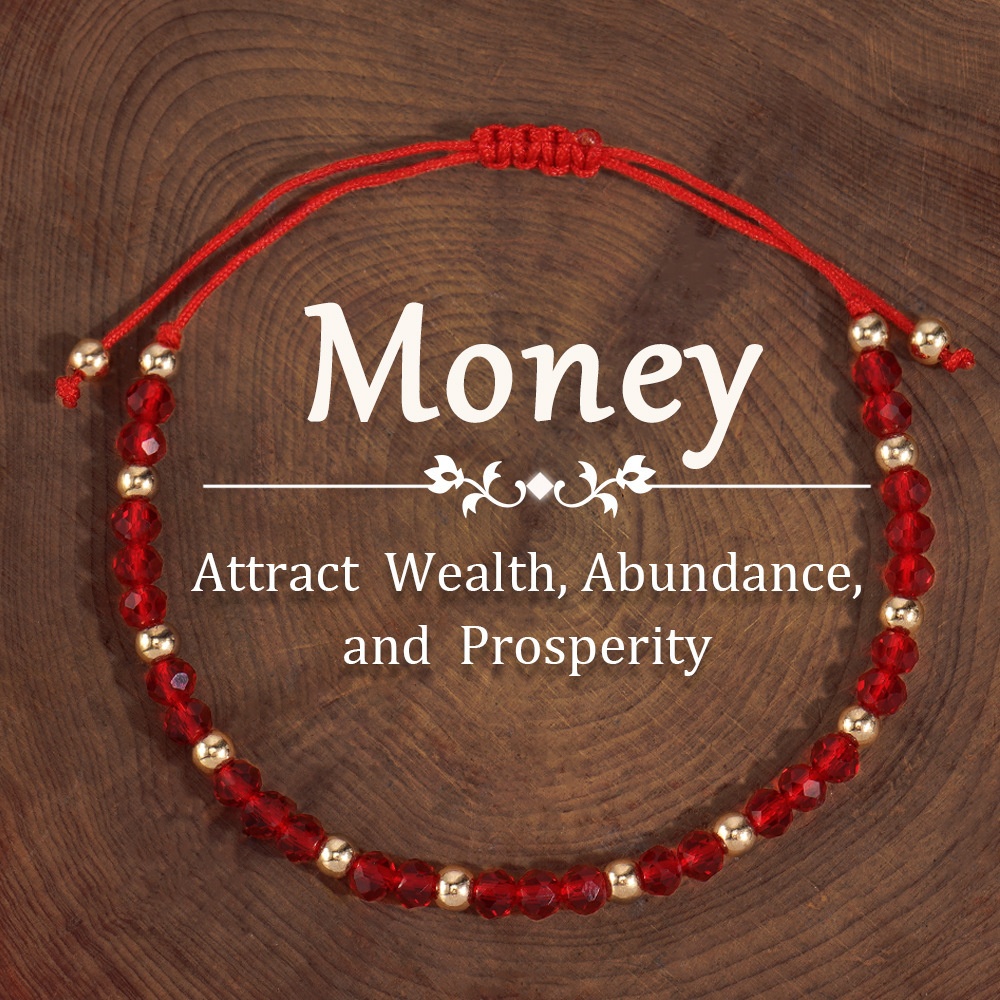 Bohemian Red Beaded Bracelet - Elegant Style, Symbolizing Wealth And , Suitable For Daily Wear Or As A Gift , Family , Spiritual Symbols | Elegant Beadwork | Intricate Knots, Transit Bracelets