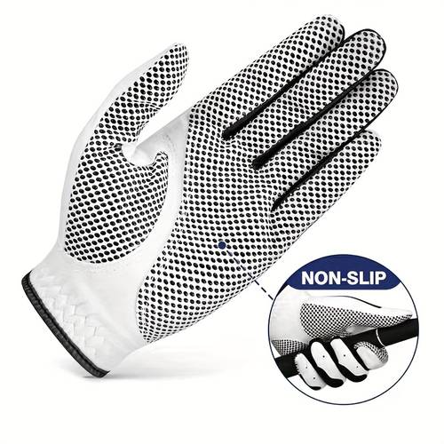 1 golf glove breathable elastic non slip wear resistant unisex left or right polyester fiber