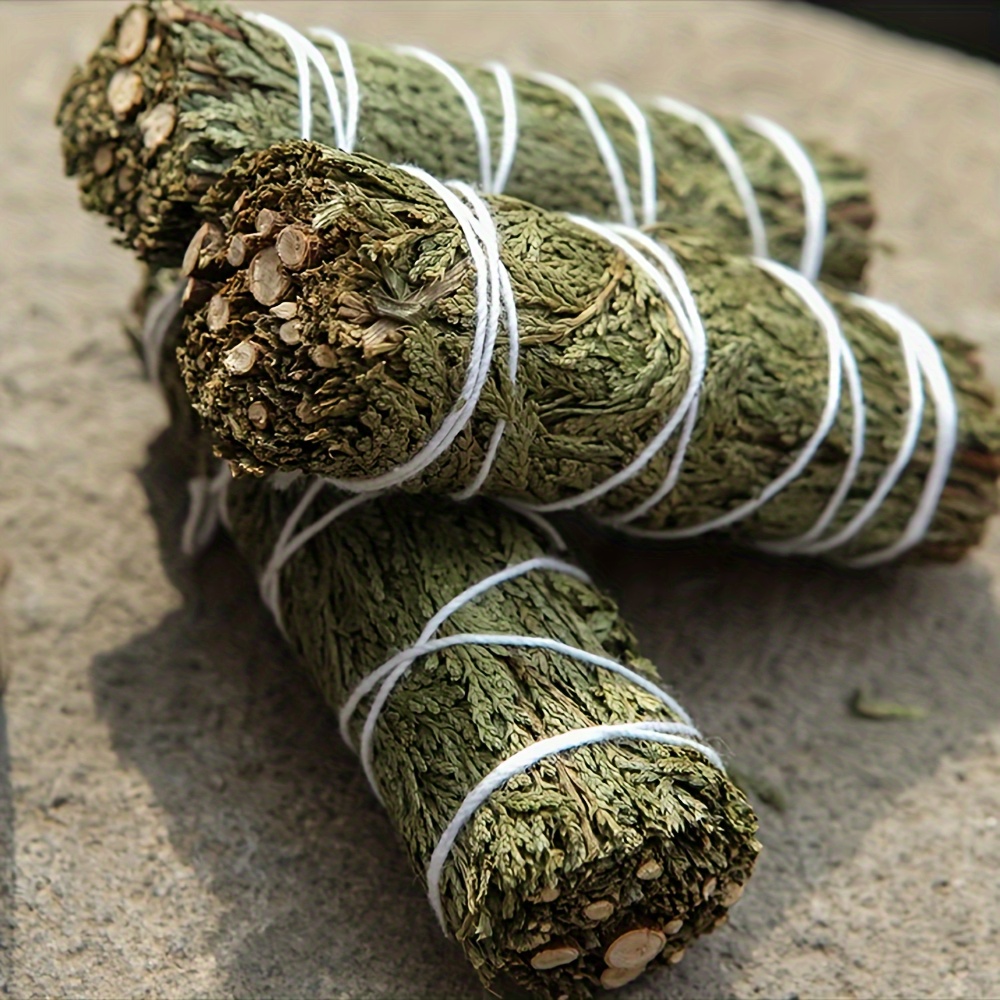 

4pcs Cedar Smudge Stick, 4" Cedar Sage Smudge Stick, Sage Bulk Sage Kit, Purifying Space Meditation