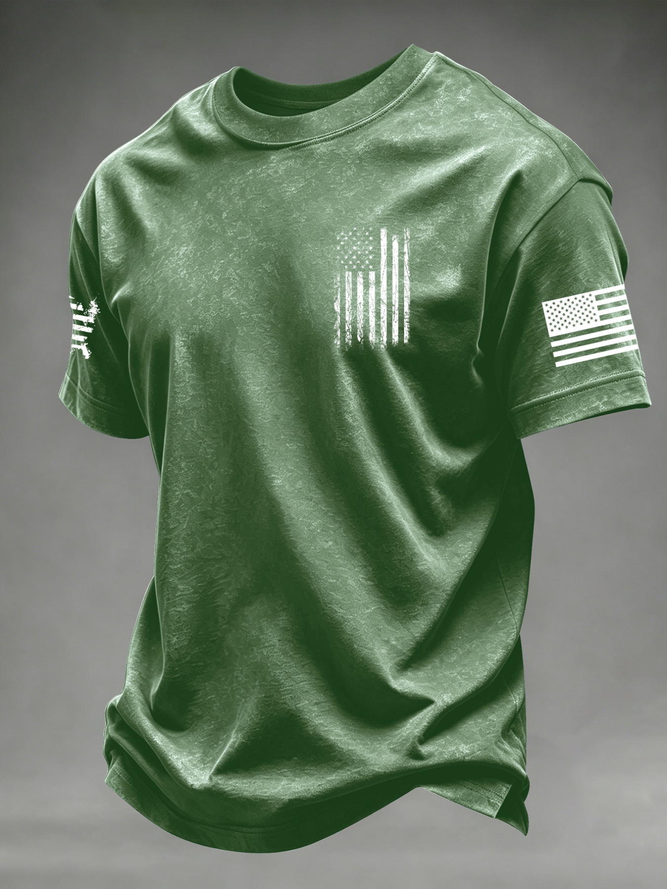 vintage distressed vertical stripe   double sleeve patch short sleeve mens regular fit washed casual t shirt