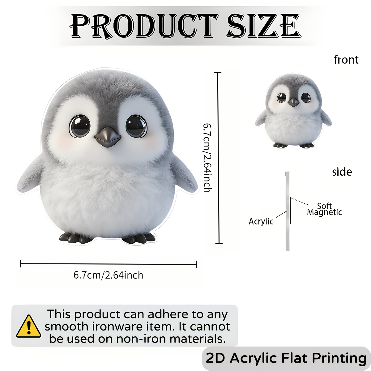 TEMU 1 Aimant de réfrigérateur de , pour des animaux - Adorable aimant de frigo de , décoration ronde en acrylique, convient pour et , cadeau