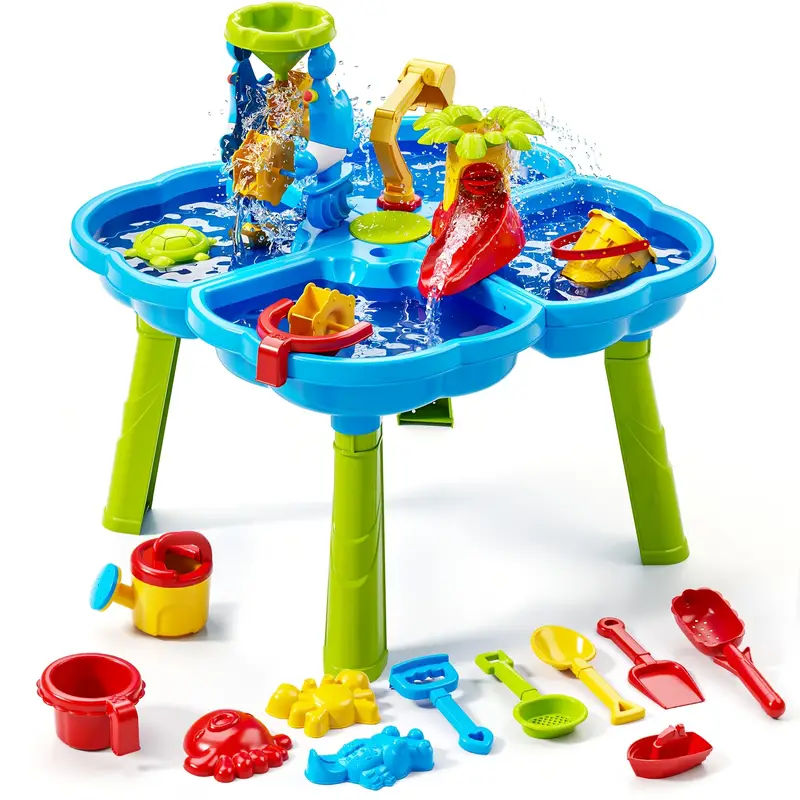 Hpory Table Sable Et Eau Enfant, Table De Sable Jouets 3 En 1 Ensemble Hpory Table Sable Et Eau Enfant, Table De Sable Jouets 3 En 1 Ensemble