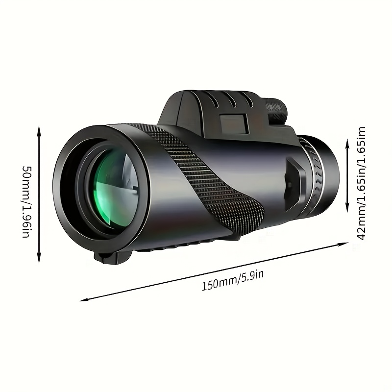 10x50 high powered portable binoculars with   lens wide angle eyepiece durable   manual focus smartphone adapter tripod compatible for bird watching hiking camping   ideal gift for adults black Product details 0