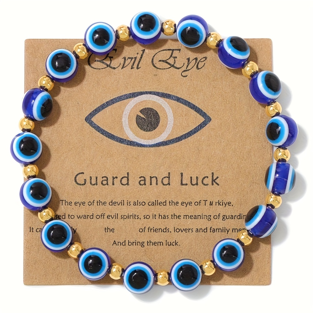 Stunning Blue Evil Eye | Couple's Eye Bracelet, Friendship Band, Ideal Present For Easter, Thanksgiving, Birthdays, Christmas, First Baptism, Couple's Bracelet, Gift For Sisters