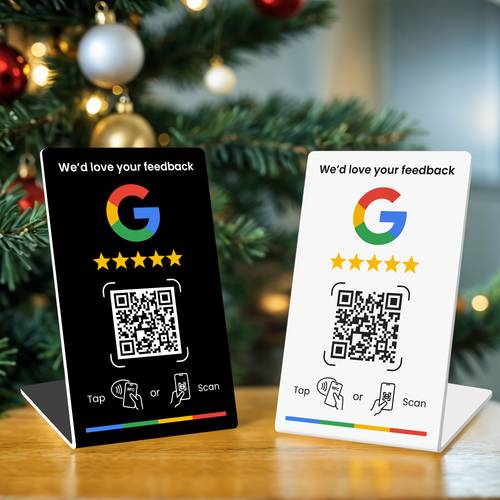 business stand for google review nfc tap dynamic easy setup with review required review us on review sign