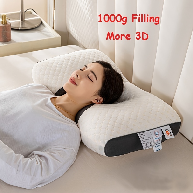 

3d, Prevent Cervical Spondylosis, Traction Cervical Pillow, Removable Cover, Adjustable Ergonomic Orthopedic Contour Support Pillow, Cervical Spine, Soft, Without Collapsing