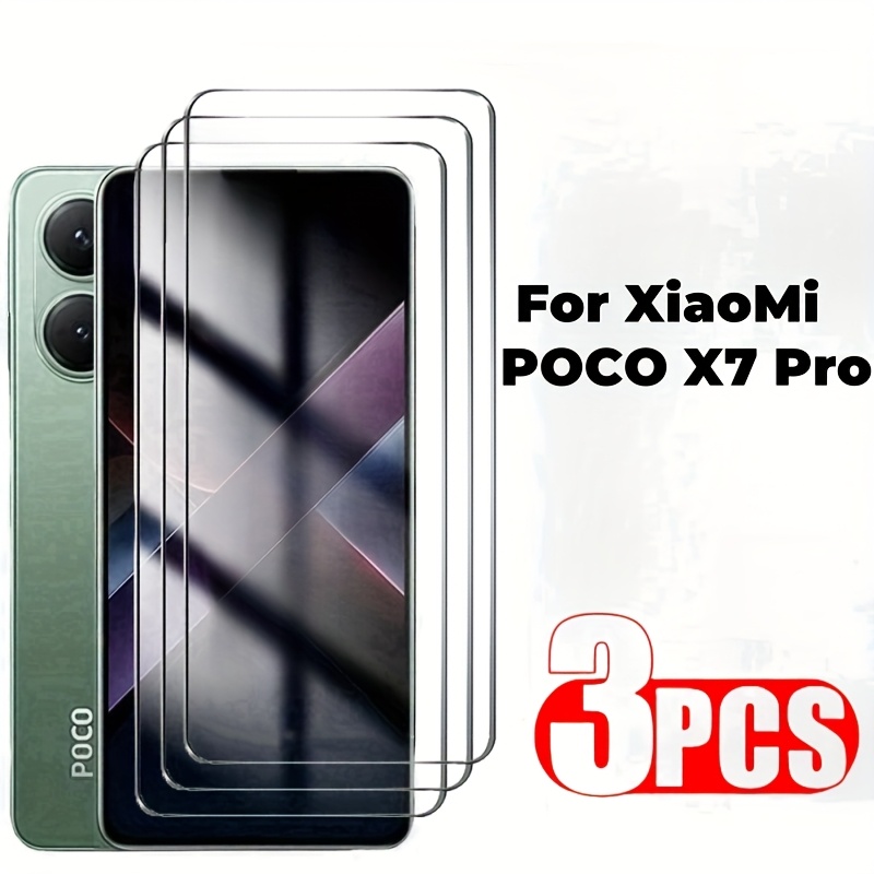 

3pcs High- Full-transparent Anti-scratch Screen Tempered Glass Suitable For Mi Poco X7 Pro Poco X7pro High- Full-transparent Tempered Film