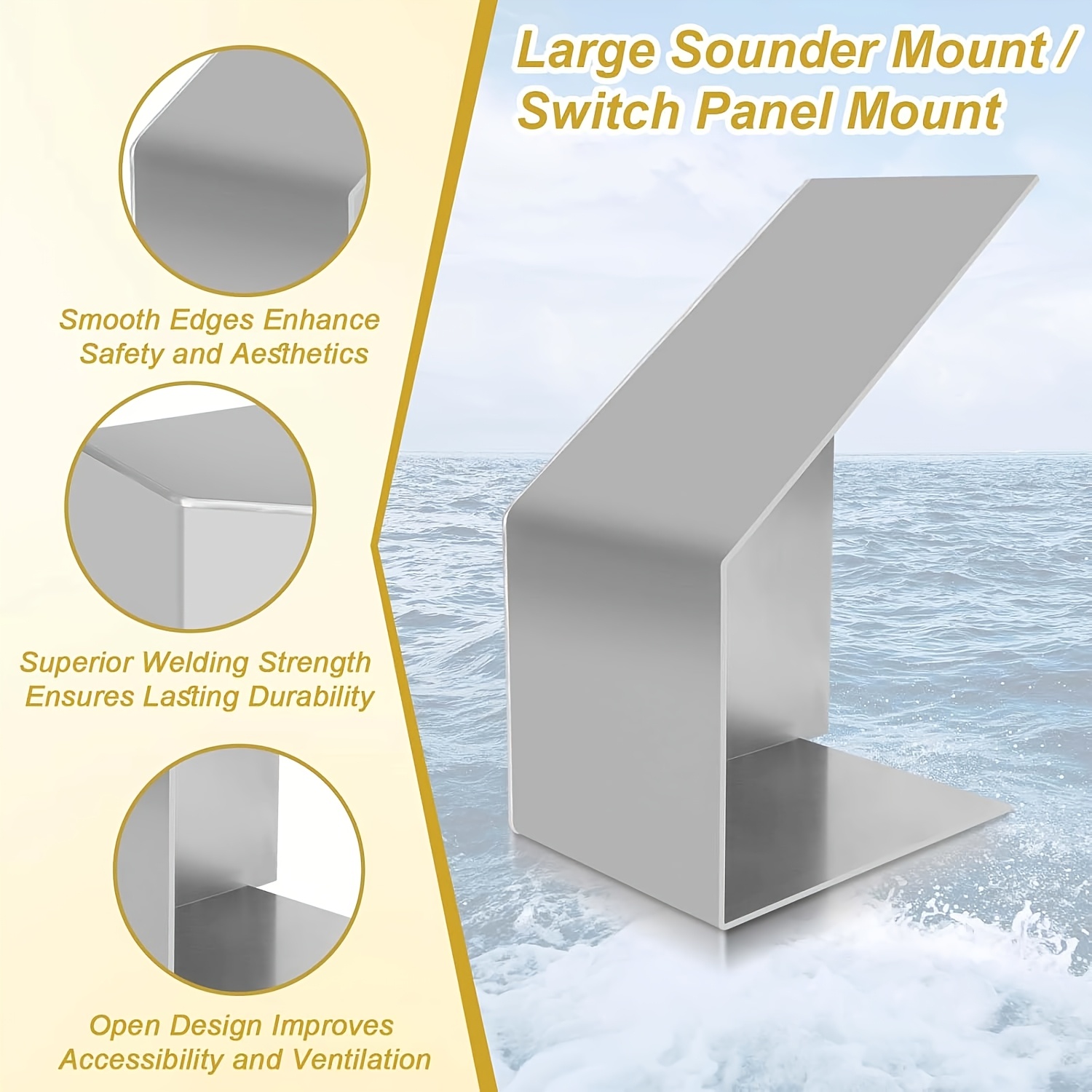 Aluminum Side Console Switch Panel Mount for Boats