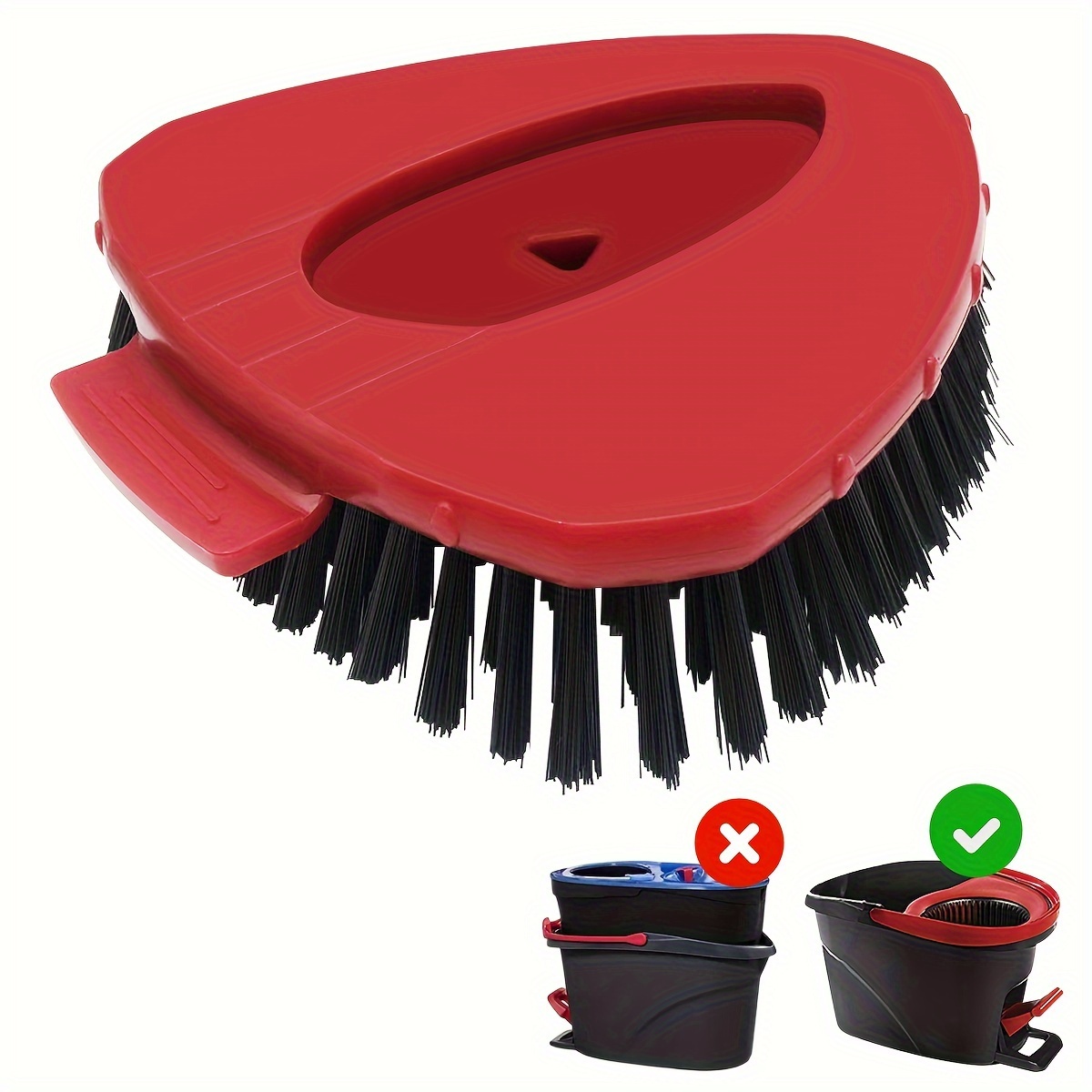 E-shop 1 Stück Spin Mop Ersatzkopf Basis Schrubb-Mop Bürstenkopf Ersatz für OC-dr/Vi-lde EasyWrina 1 . Duschboden-Schrubber,