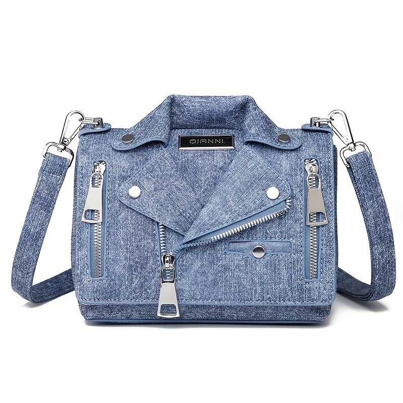 Image of Fashionable Motorcycle Crossbody Bag, Creatively Designed With -dimensional Flap, A Shoulder Bag For Women That Worn Crossbody, Featuring An Adjustable Strap, Perfect For Dates And Commuting