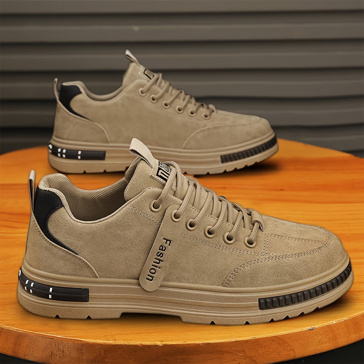 zapatillas de moda vintage para hombre botas marrones de media