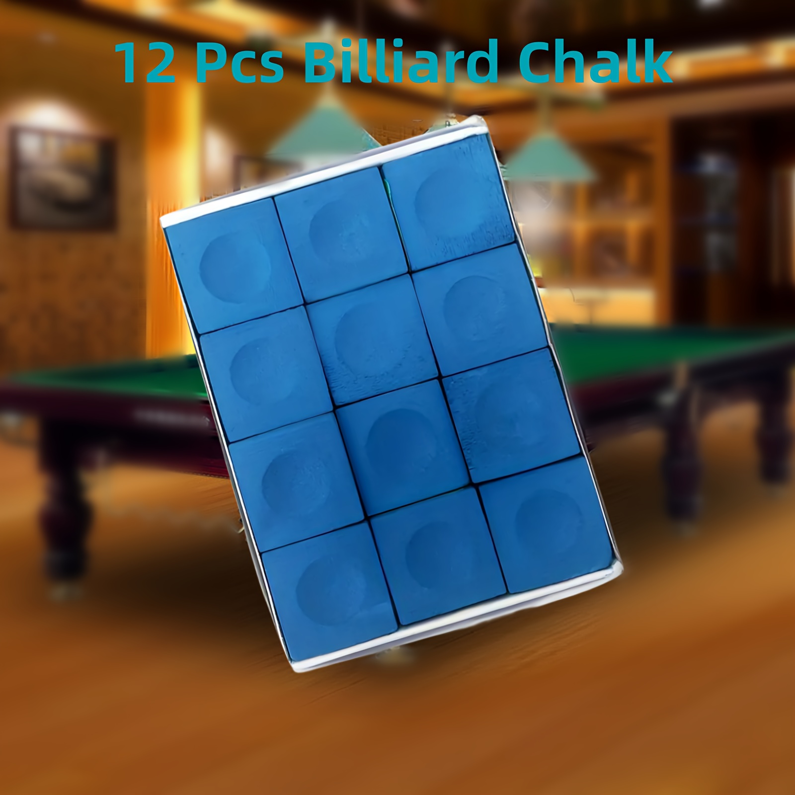 

12pcs Billiard Cue Chalks, Professional Pool Cue Chalk