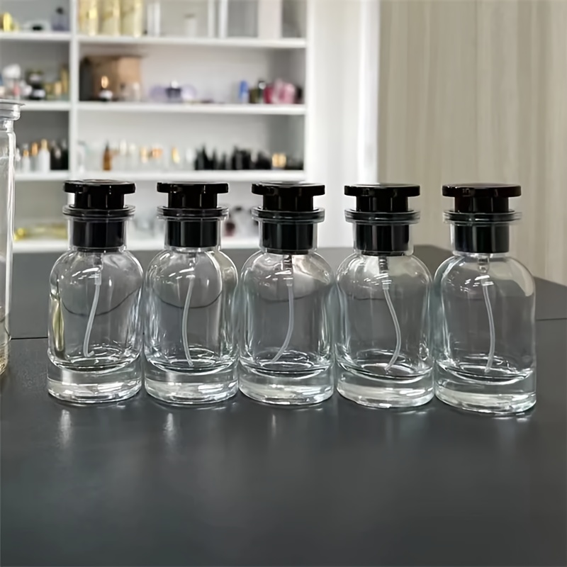 

1/2/3/4/5pcs 30ml Glass Empty Refillable Perfume Bottle Cylindrical Sub-bottle Travel Portable Perfume Container Sample Bottle