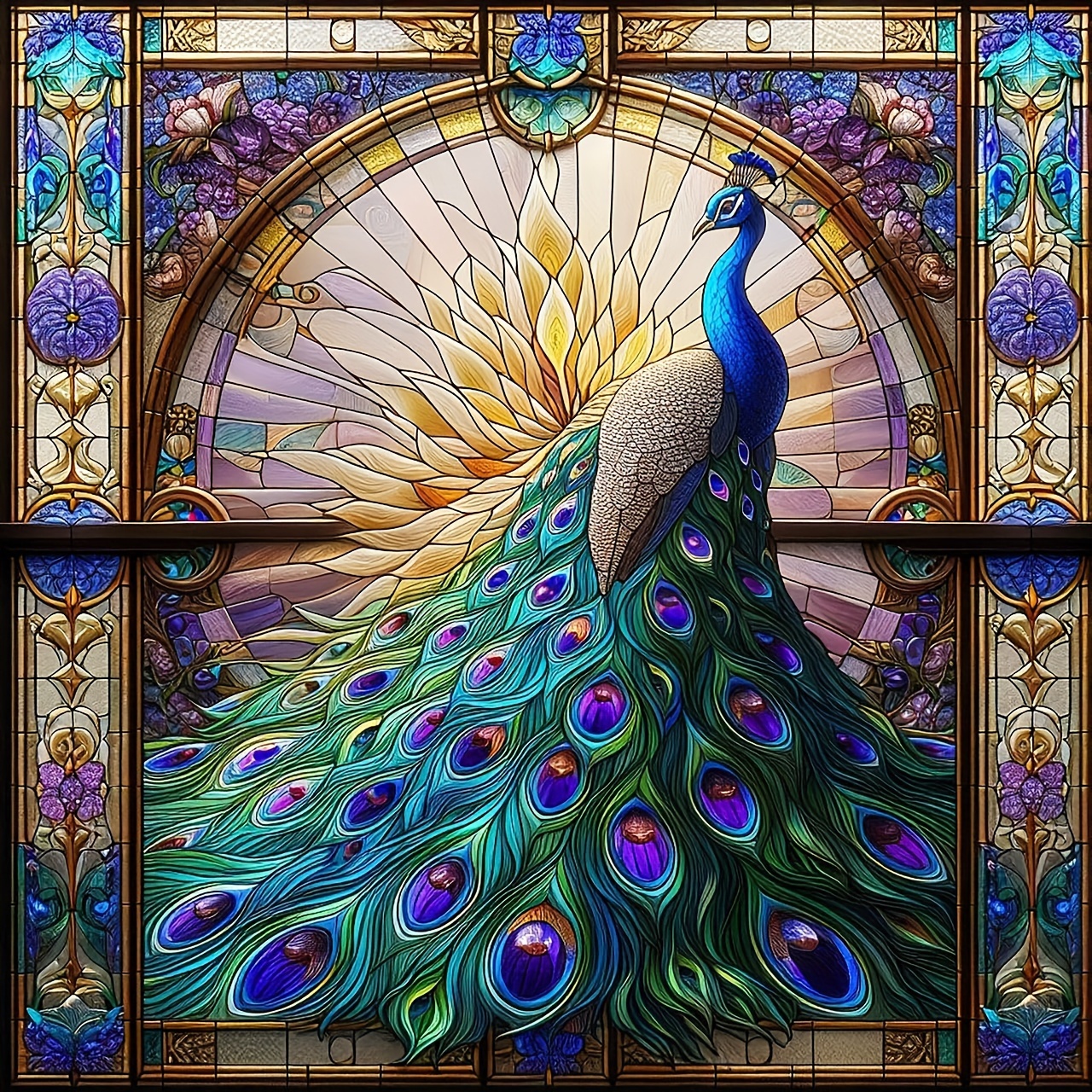 

1pc 40x40cm/15.7x15.7in Diy 5d Diamond Art Painting Without Frame, Beautiful Peacock Full Rhinestone Painting, Diamond Art Painting Embroidery Kit, Handmade Home Room Office Wall Decor