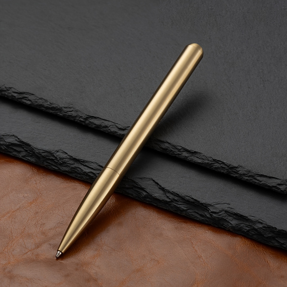 

Huashilai Luxury Brass Ballpoint Pen - , Twist Retractable, Medium Point For Use